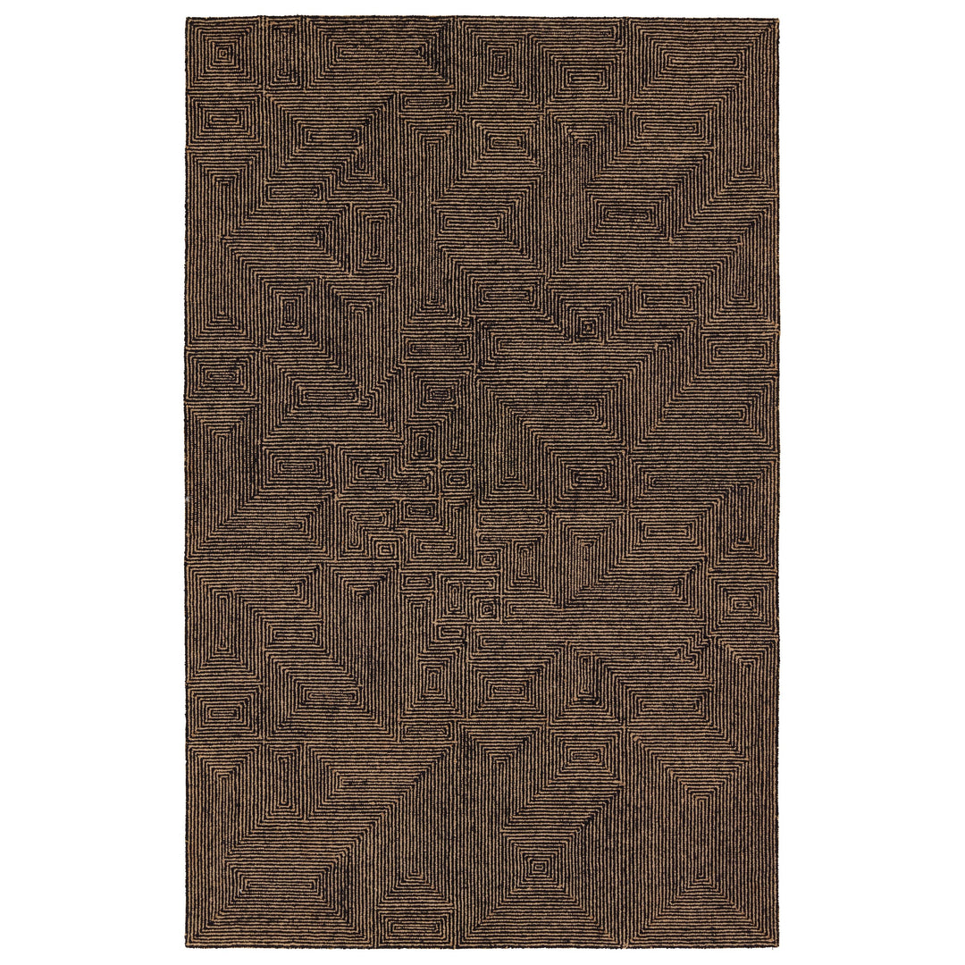 Jaipur Living Quarion Handmade Geometric Tan/Black Area Rug (10'X14')