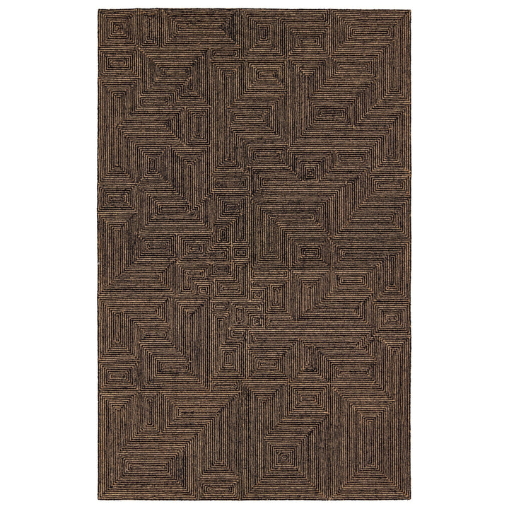 Jaipur Living Quarion Handmade Geometric Tan/Black Area Rug (10'X14')