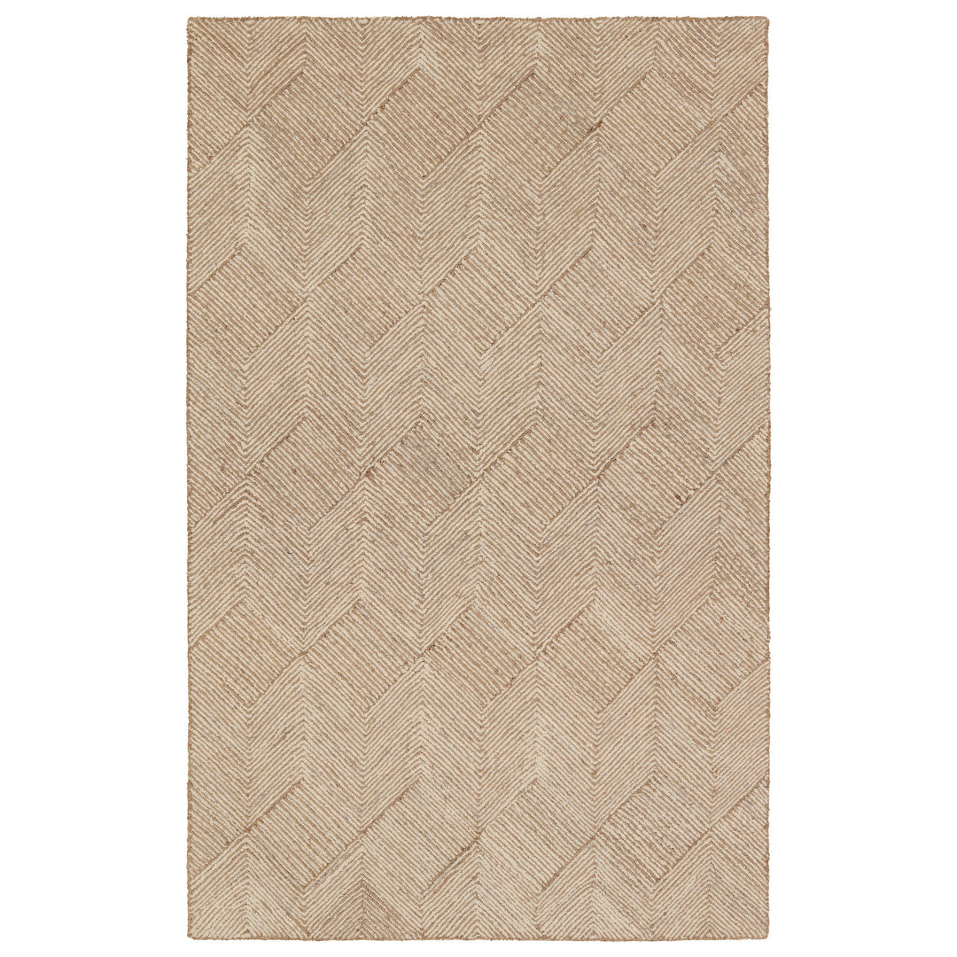 Jaipur Living Castellan Handmade Chevron Tan/Ivory Runner Rug (3'X8')