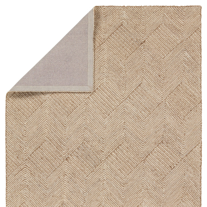 Jaipur Living Castellan Handmade Chevron Tan/Ivory Area Rug (5'X8')