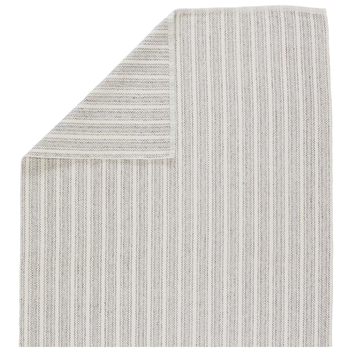 Jaipur Living Elis Indoor/ Outdoor Striped Light Gray/ Ivory Area Rug (2'X3')