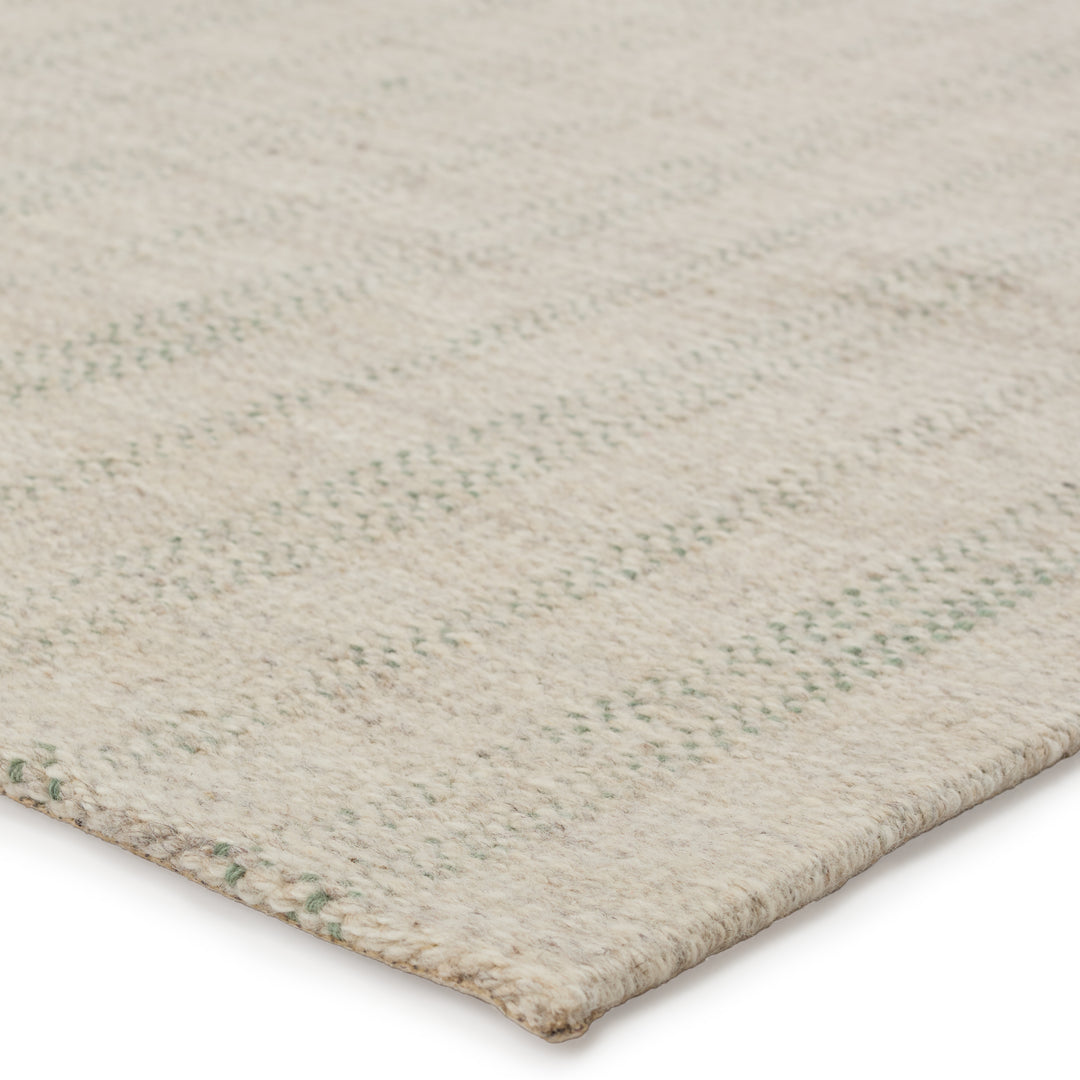 Jaipur Living Marietta Handmade Striped Light Gray/ Light Green Area Rug (8'X10')