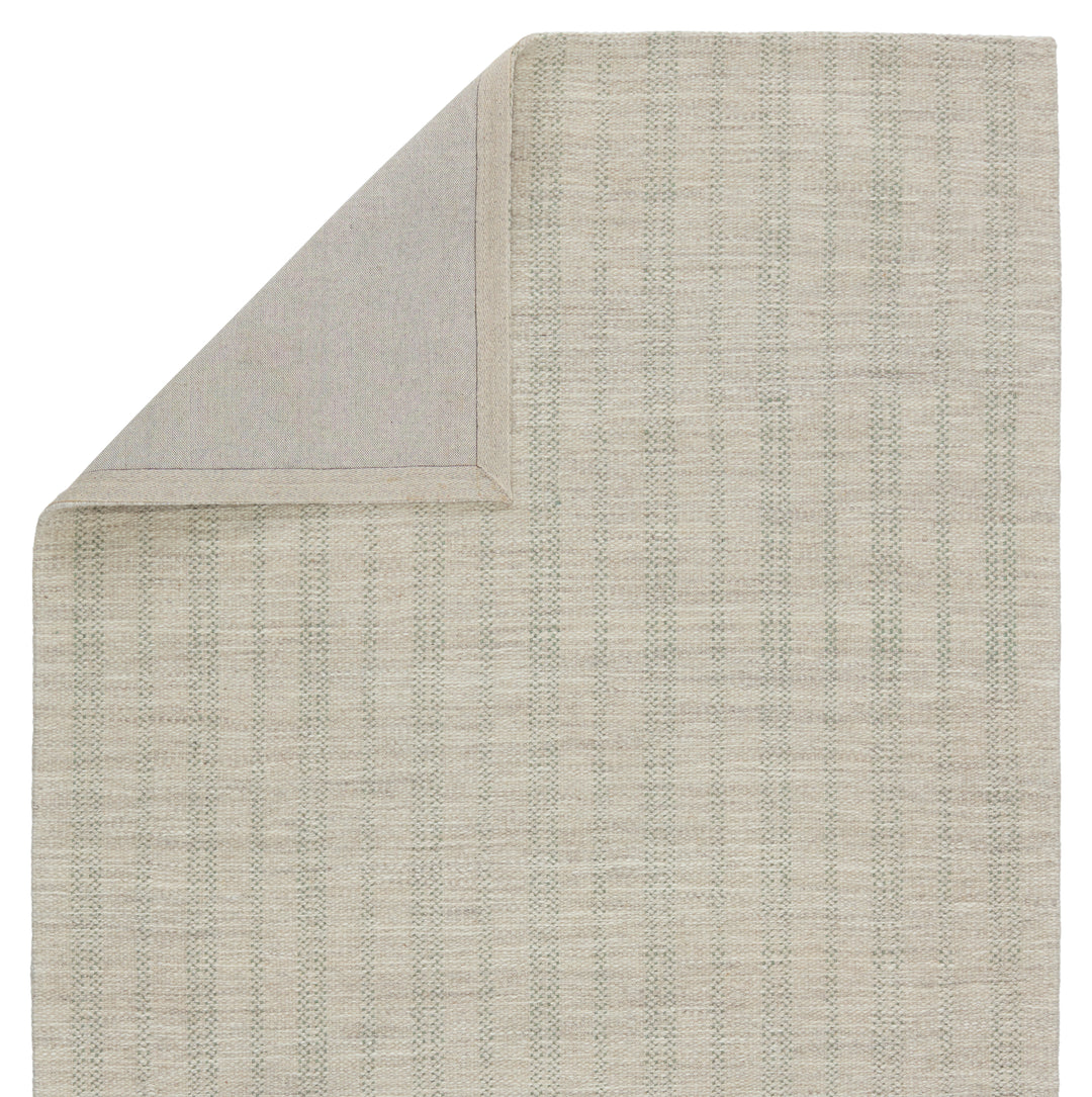 Jaipur Living Marietta Handmade Striped Light Gray/ Light Green Area Rug (6'X9')