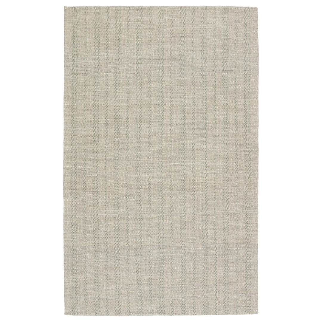 Jaipur Living Marietta Handmade Striped Light Gray/ Light Green Area Rug (8'X10')