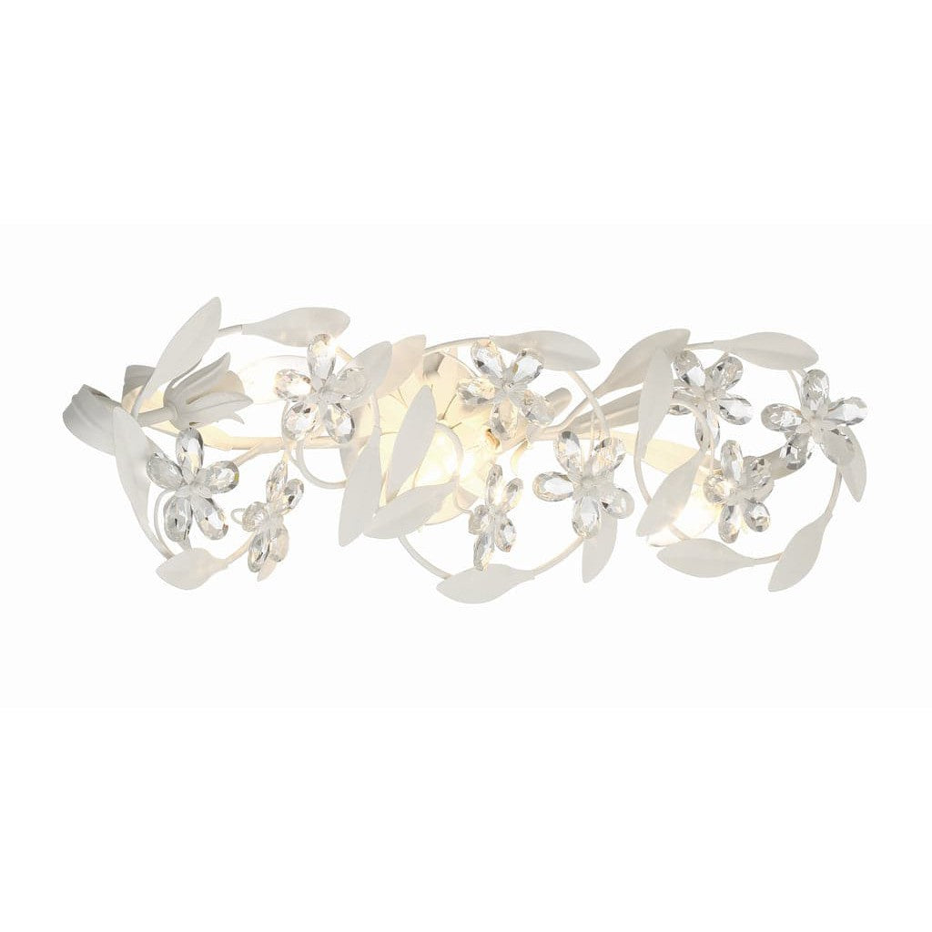 Marselle 3 Light Sconce-Crystorama Lighting Company-CRYSTO-MSL-303-MT-Wall LightingMatte White-3-France and Son