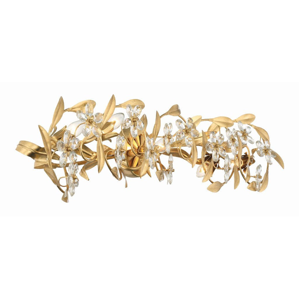 Marselle 5 Light Antique Gold Sconce-Crystorama Lighting Company-CRYSTO-MSL-305-GA-Wall Lighting-3-France and Son