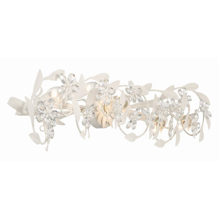 Marselle 5 Light Matte White Sconce-Crystorama Lighting Company-CRYSTO-MSL-305-MT-Wall Lighting-3-France and Son