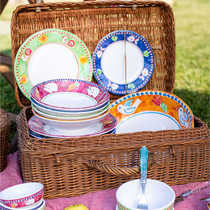 Melamine Campagna Uccello Serving Bowl