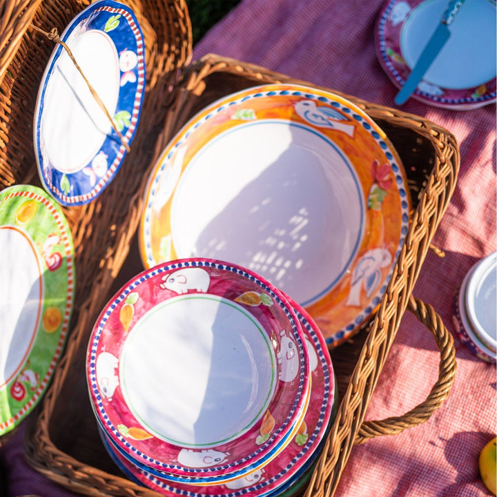 Melamine Campagna Uccello Serving Bowl