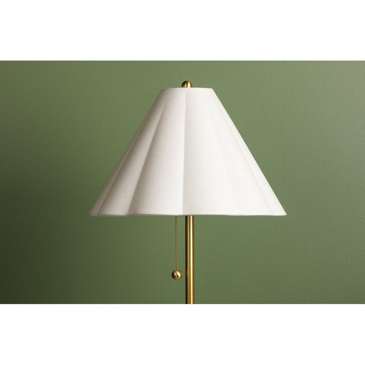 Martha 1 Light Table Lamp Aged Brass
