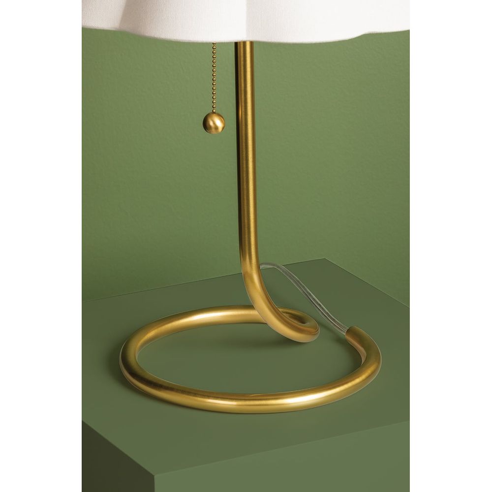 Table Lamps Martha 1 Light Table Lamp Aged Brass