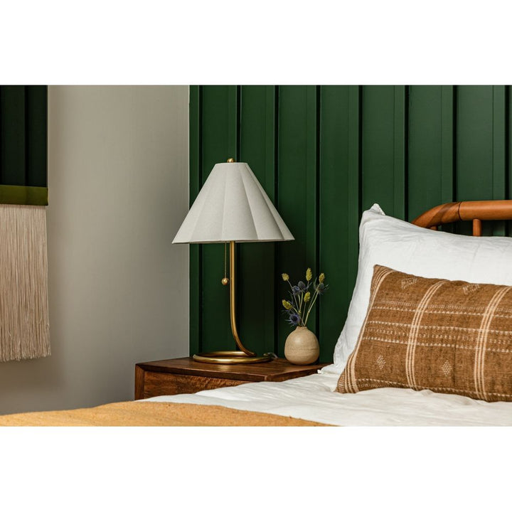 Table Lamps Martha 1 Light Table Lamp Aged Brass
