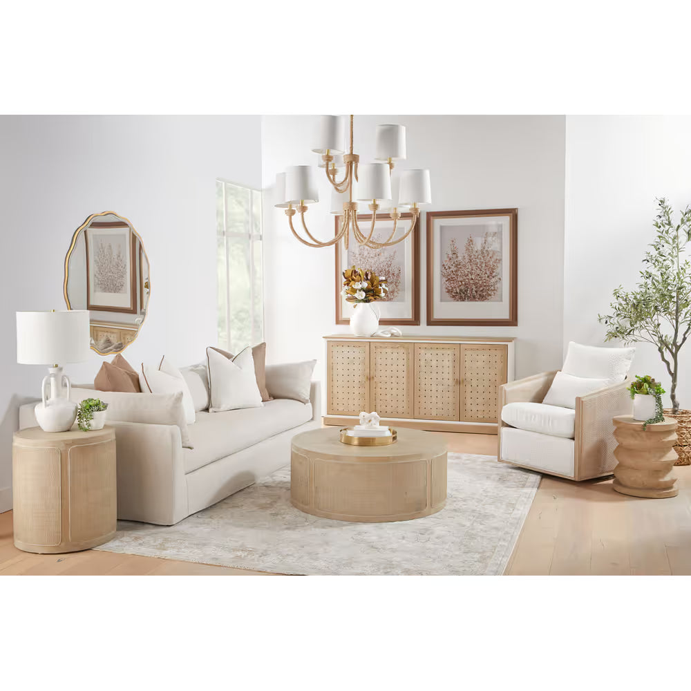 McGuire Swivel Club Chair