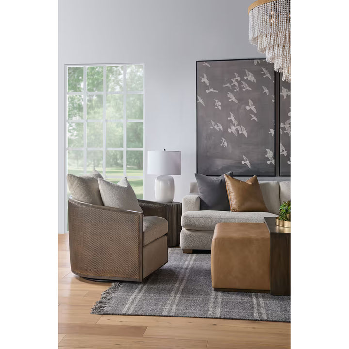 McGuire Swivel Club Chair