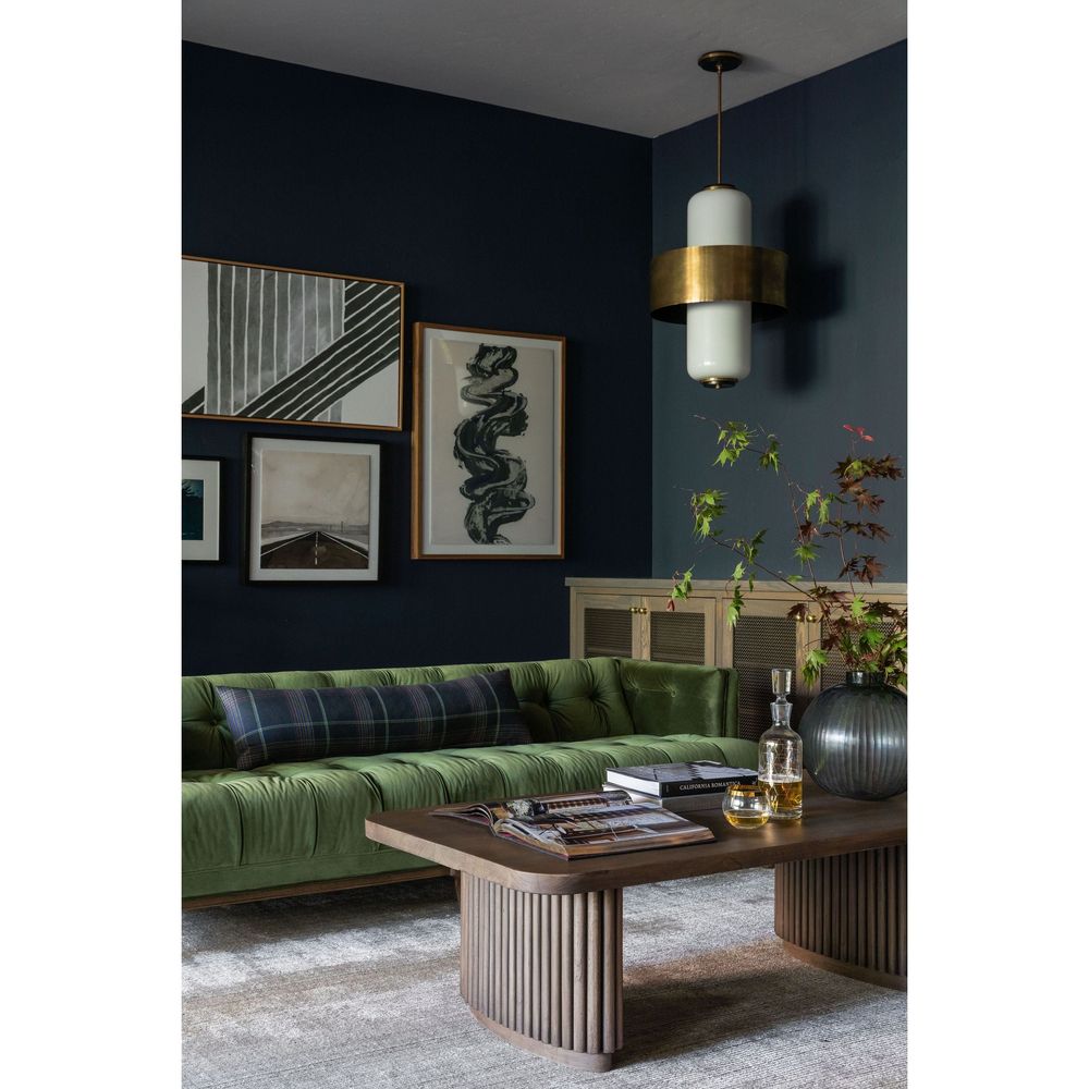 Chandeliers Melrose Pendant - Vintage Brass/Soft Black 6 Lights