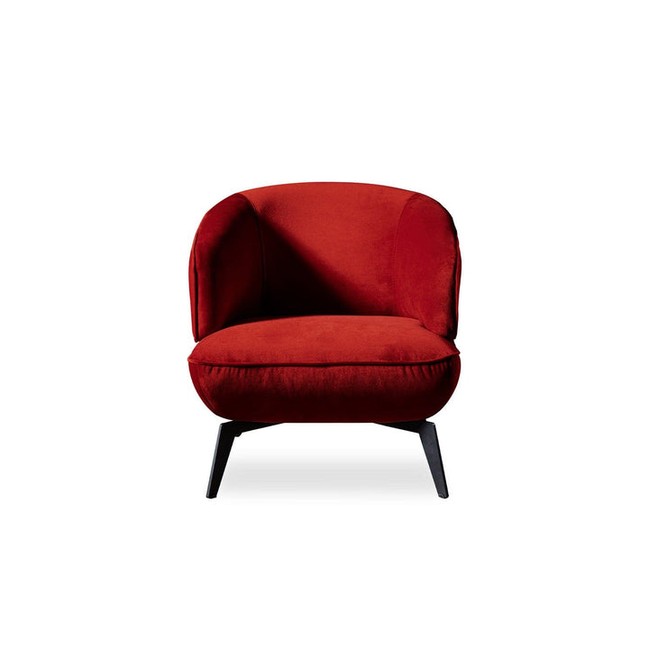 Mersin Accent Chair-Whiteline Modern Living-WHITELINE-CH1756F-RED-Lounge ChairsRed Fabric-3-France and Son