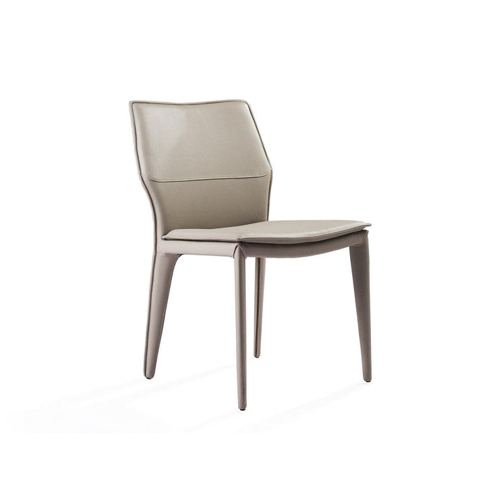 Miranda Dining Chair-Whiteline Modern Living-WHITELINE-DC1475-DGRY-Dining ChairsDark Grey Faux Leather-5-France and Son