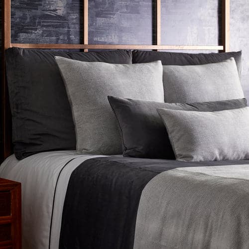 Modern Velvet Box Pillow-Ann Gish-ANNGISH-BPMV3025-ABL-BeddingAmalfi Blue-3-France and Son