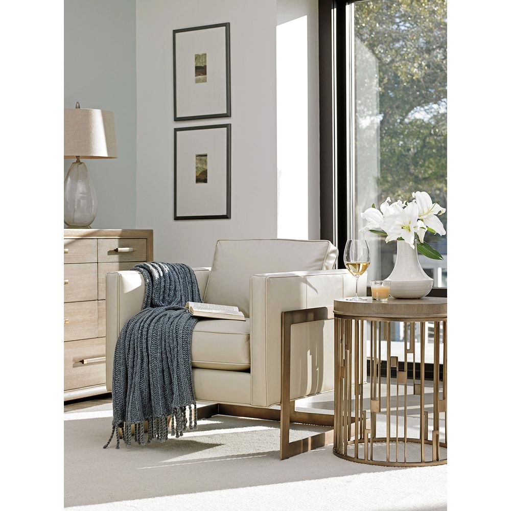 Side Tables Studio Round Accent Table - Shadow Mist