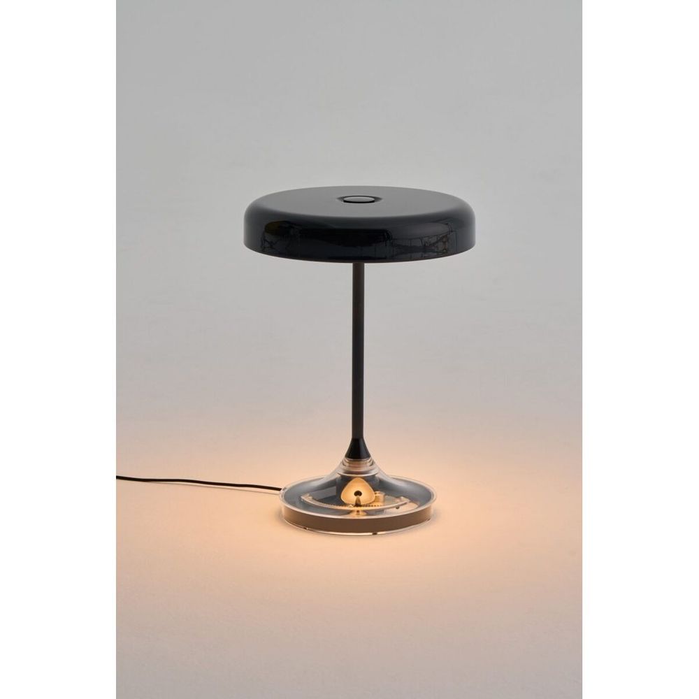 Table Lamps MR. DJ Table Lamp - Clear/Shiny Black - Pmma , Genuien Brass, Steel