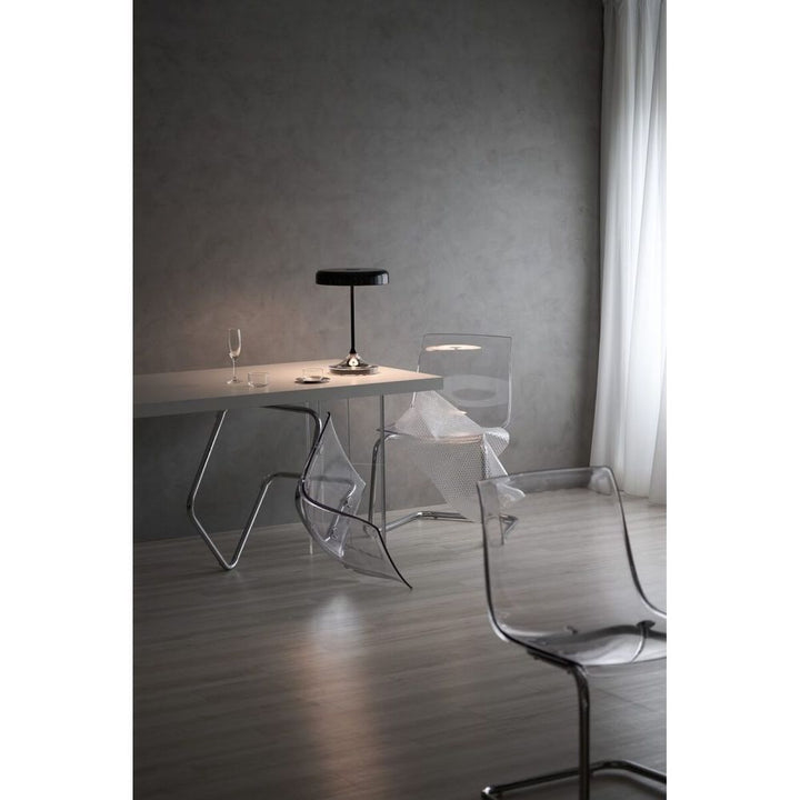 Table Lamps MR. DJ Table Lamp - Clear/Shiny Black - Pmma , Genuien Brass, Steel