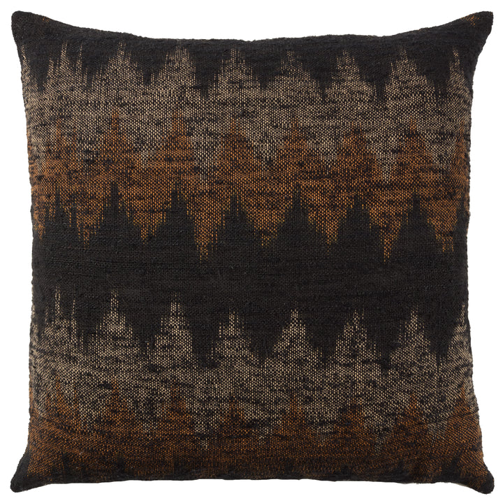 Jaipur Living Harith Handmade Chevron Tan/Orange Pillow Cover (16"X24" Lumbar)