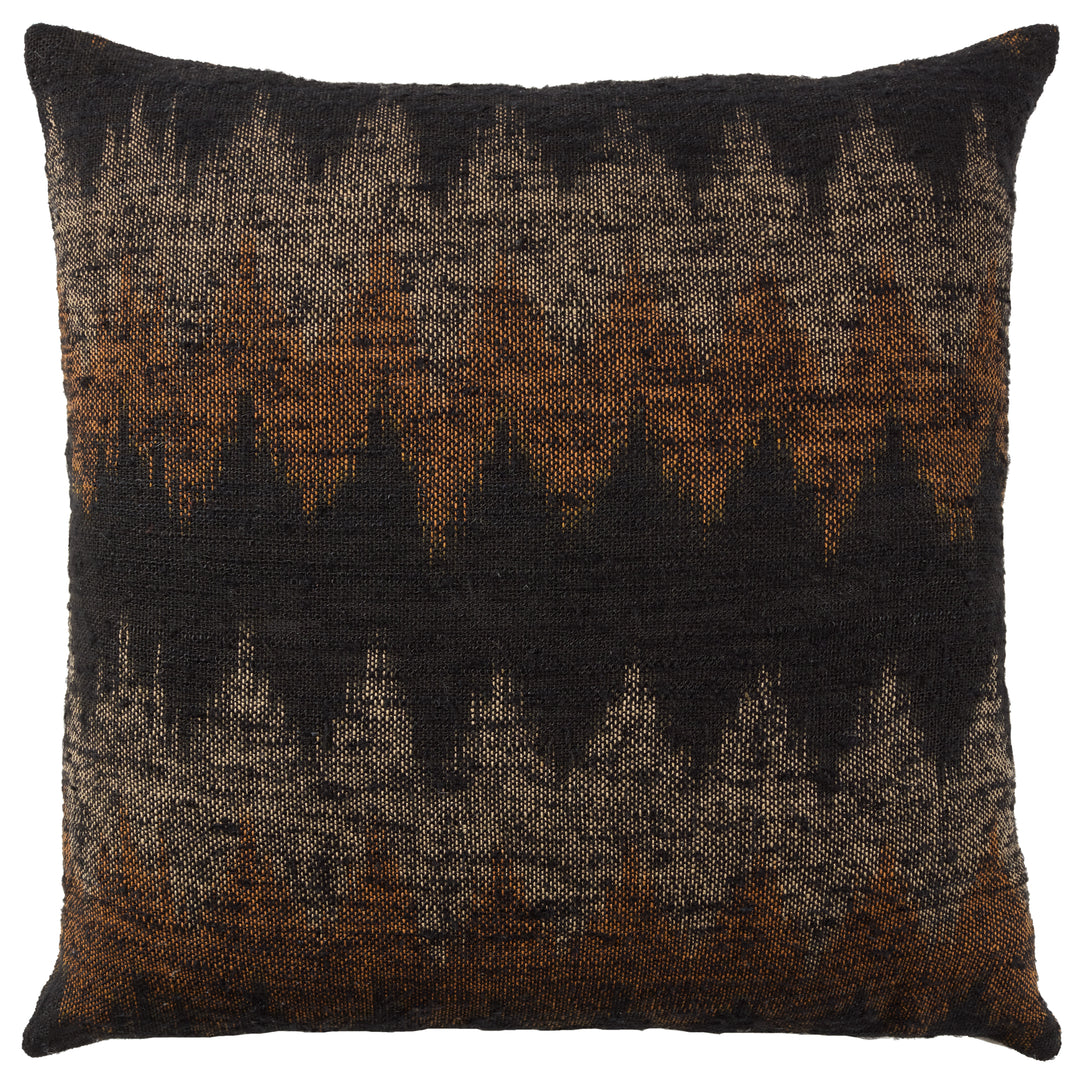 Jaipur Living Harith Handmade Chevron Tan/Orange Poly Fill Pillow (24"X24" Square)