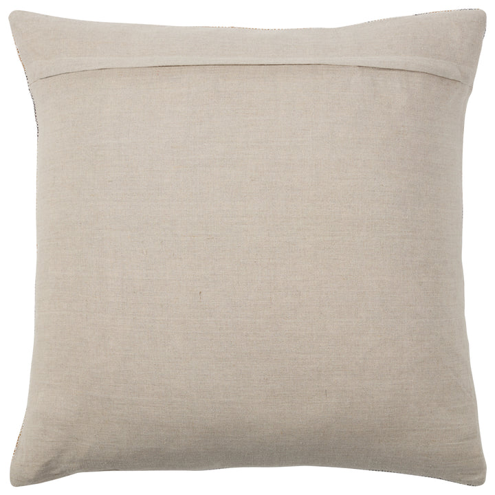 Jaipur Living Isoke Handmade Solid White/Blue Pillow Cover (24"X24" Square)