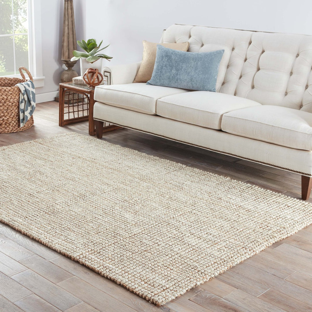 Jaipur Living Mayen Natural Solid White/ Tan Area Rug (12'X15')