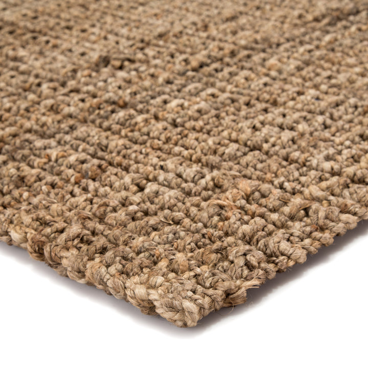 Jaipur Living Achelle Natural Solid Taupe Runner Rug (2'6"X12')