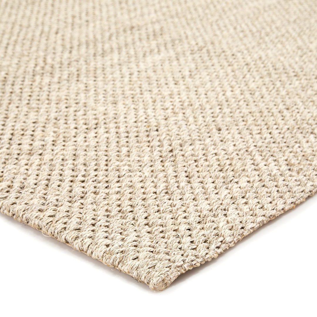 Jaipur Living Naples Natural Solid White/ Taupe Area Rug (12'X18')