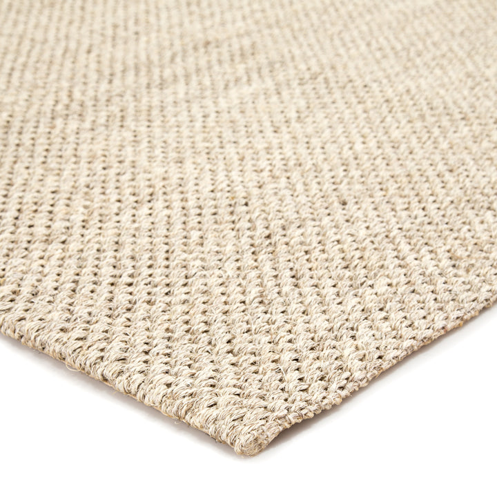 Jaipur Living Naples Natural Solid White/ Taupe Area Rug (2'X3')