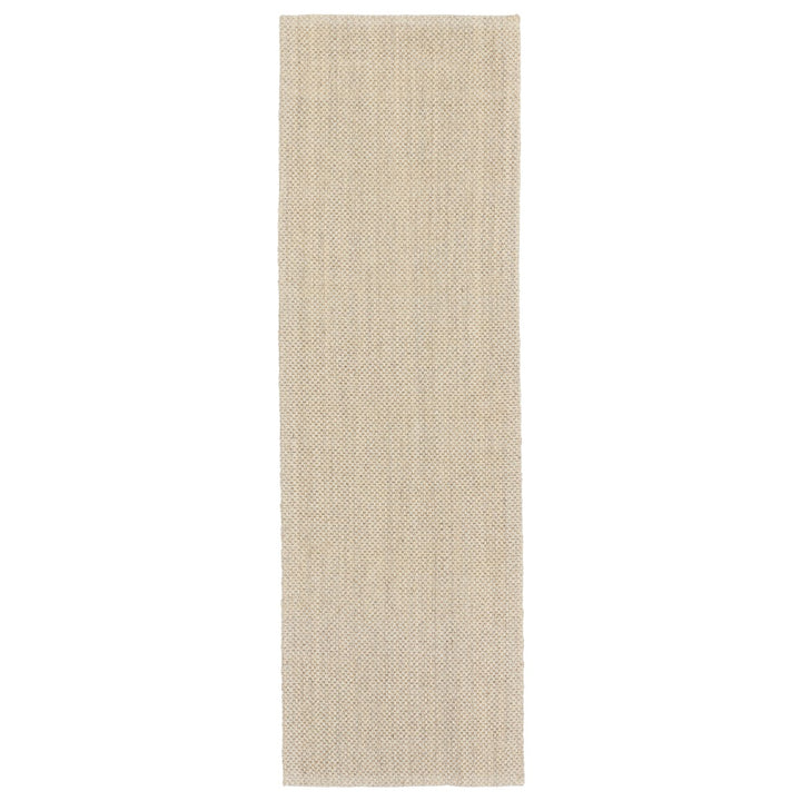 Jaipur Living Naples Natural Solid White/ Taupe Runner Rug (3'X12')