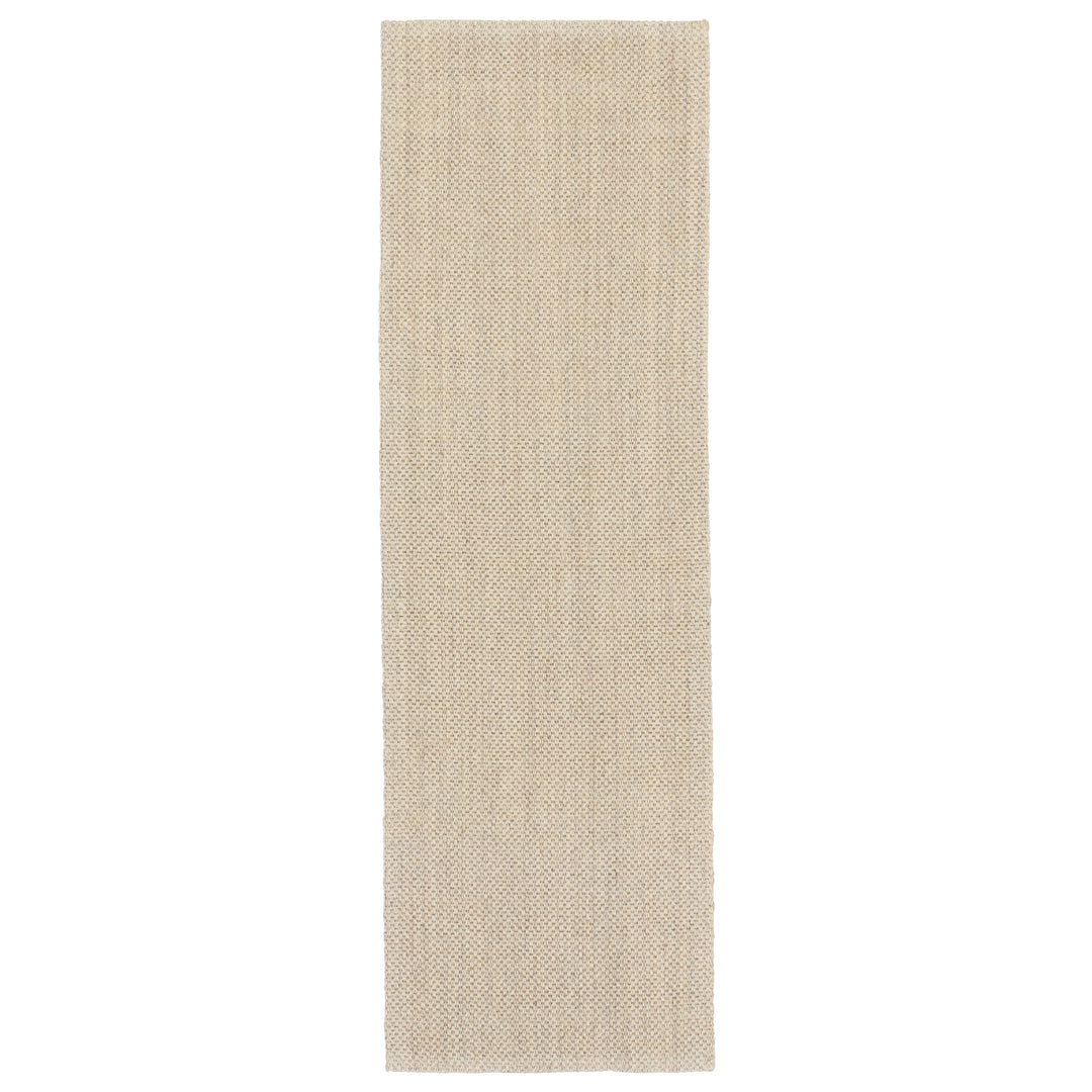 Jaipur Living Naples Natural Solid White/ Taupe Area Rug (5'X8')