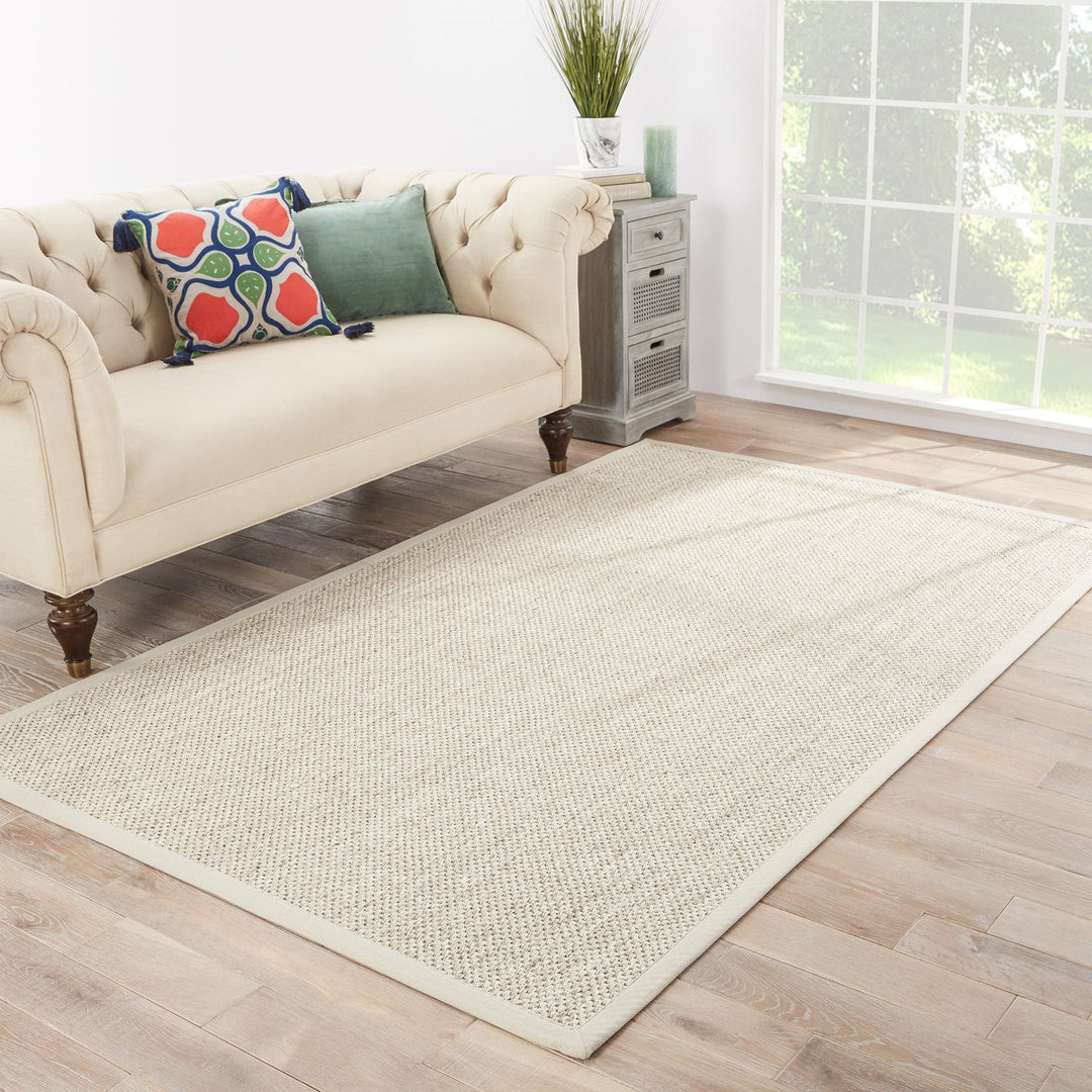 Jaipur Living Naples Natural Solid Beige/ Ivory Area Rug (4'X6')