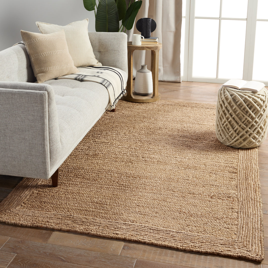 Jaipur Living Aboo Natural Solid Beige Area Rug (2'X3')