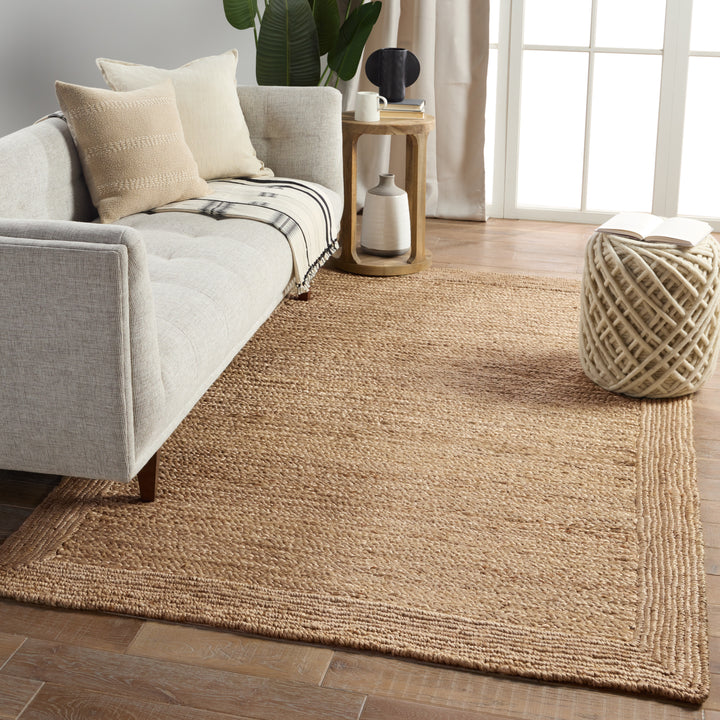 Jaipur Living Aboo Natural Solid Beige Area Rug (8'X10')