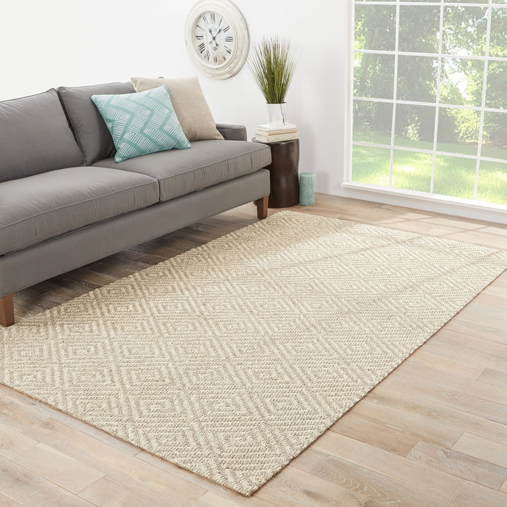 Jaipur Living Tampa Natural Geometric Gray Area Rug (10'X14')