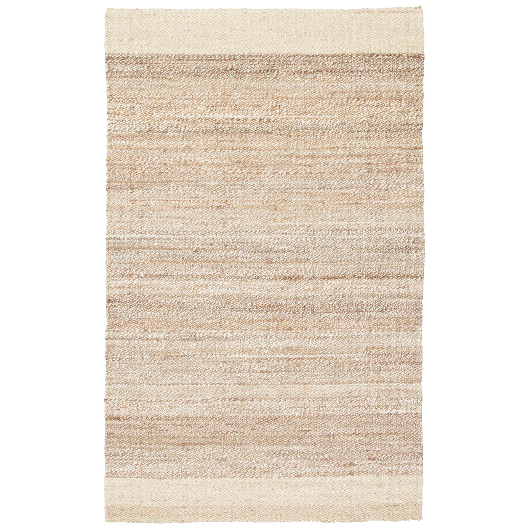 Jaipur Living Mallow Natural Bordered White/ Tan Area Rug (10'X14')