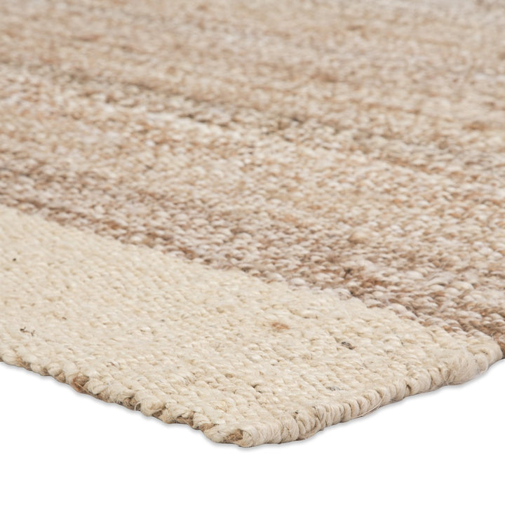 Jaipur Living Mallow Natural Bordered White/ Tan Area Rug (10'X14')