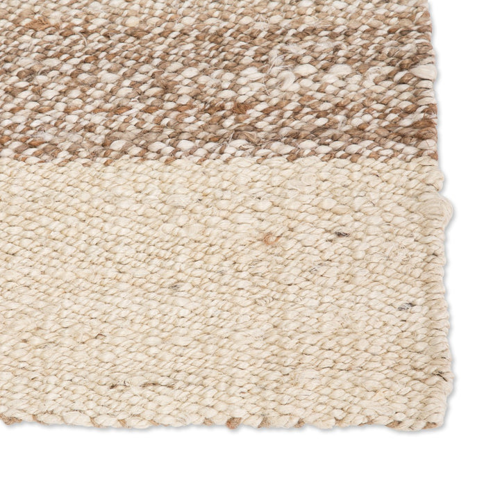 Jaipur Living Mallow Natural Bordered White/ Tan Area Rug (10'X14')