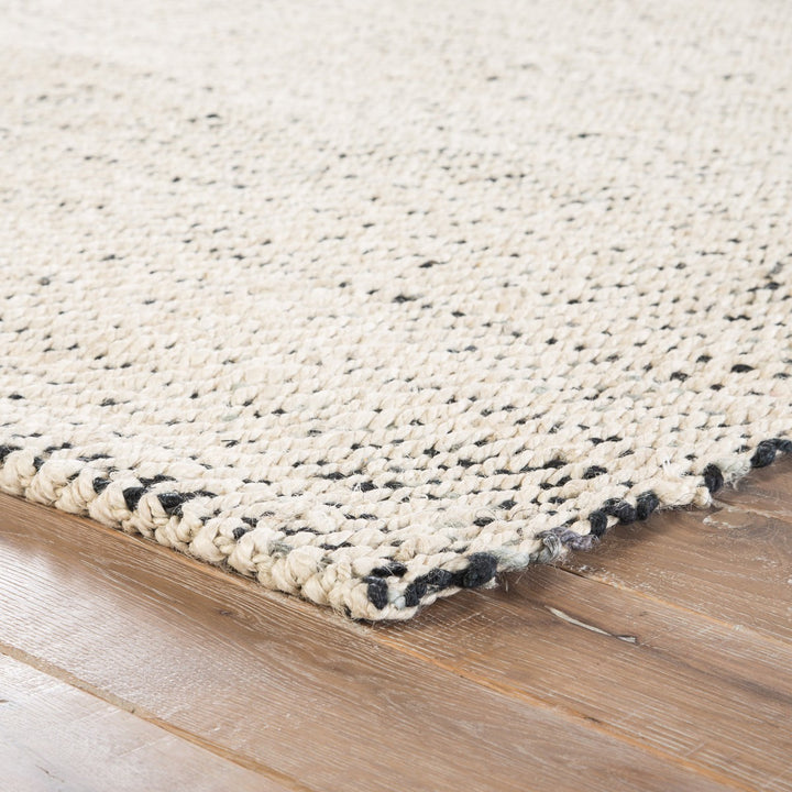 Jaipur Living Almand Natural Solid White/ Black Area Rug (12'X15')