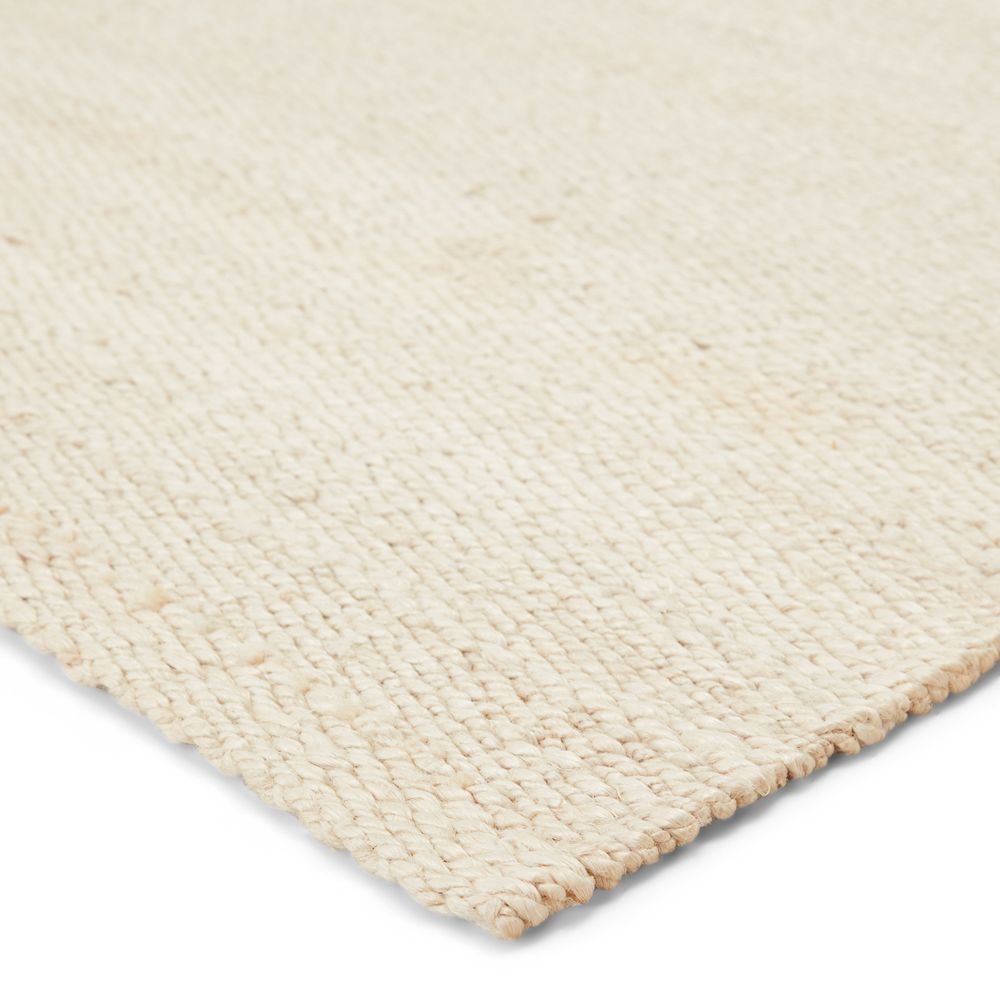 Rugs Herzian Natural Solid White Area Rug (10'X14')