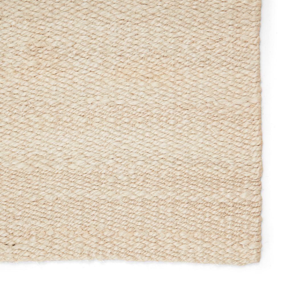 Rugs Herzian Natural Solid White Area Rug (10'X14')
