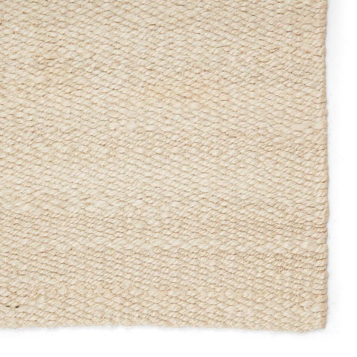 Rugs Herzian Natural Solid White Area Rug (10'X14')