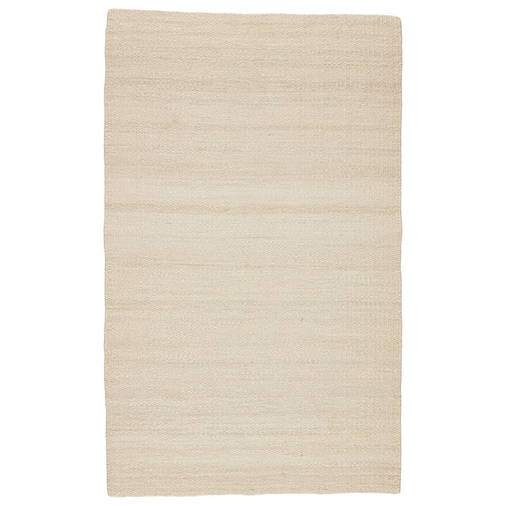 Rugs Herzian Natural Solid White Area Rug (10'X14')