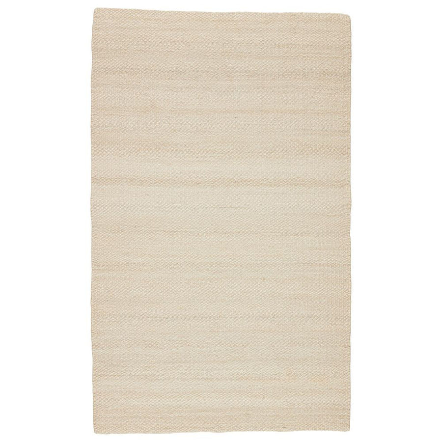 Rugs Herzian Natural Solid White Area Rug (10'X14')