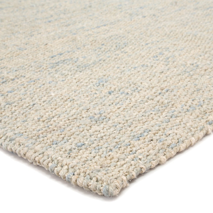 Jaipur Living Bluffton Natural Solid Ivory/ Blue Area Rug (5'X8')