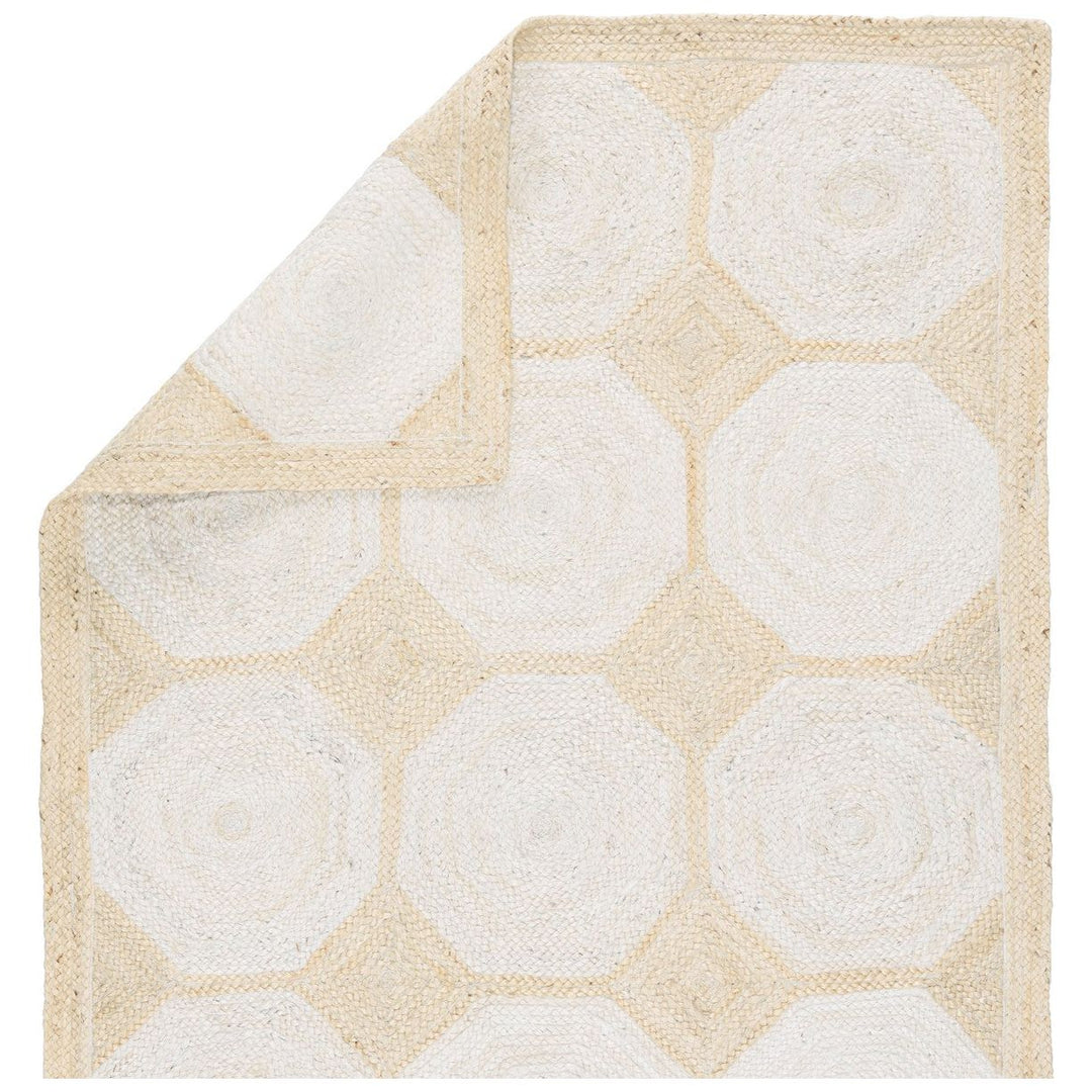 Jaipur Living Fiorita Natural Geometric Light Beige/ White Area Rug (2'X3')