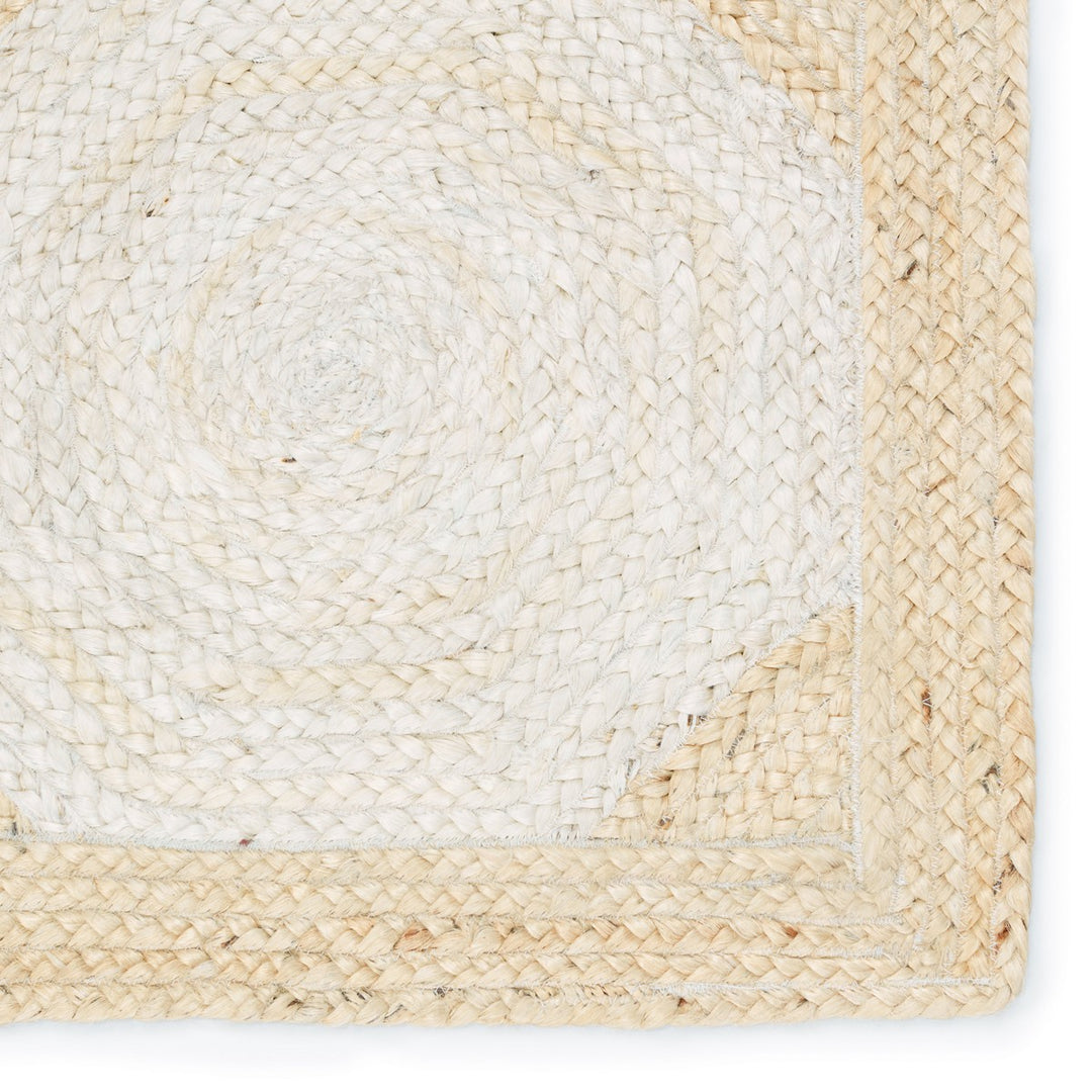 Jaipur Living Fiorita Natural Geometric Light Beige/ White Area Rug (8'X10')